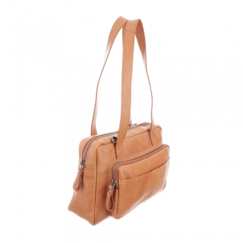 Bodenschatz Zip Bag, cognac