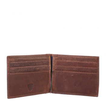 Sansibar Wallet Dollarclip, brandy