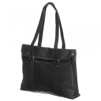 Sansibar Laptop Shoulder Bag, black