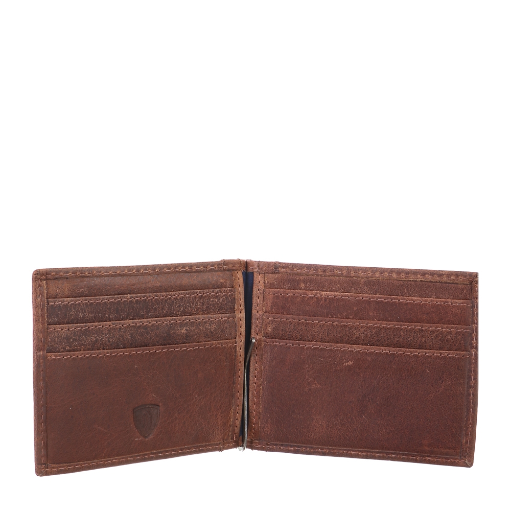 Sansibar Wallet Dollarclip, brandy